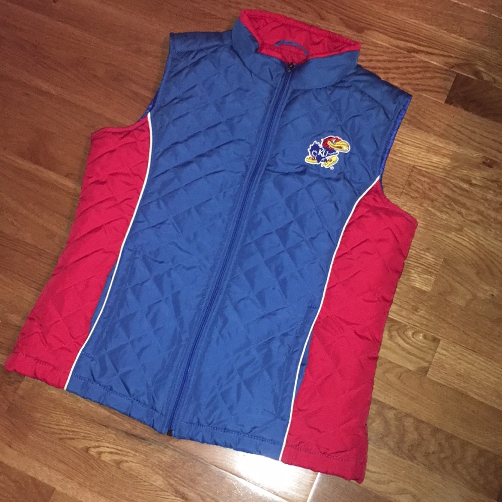 Quilted Kansas Jayhawks vest